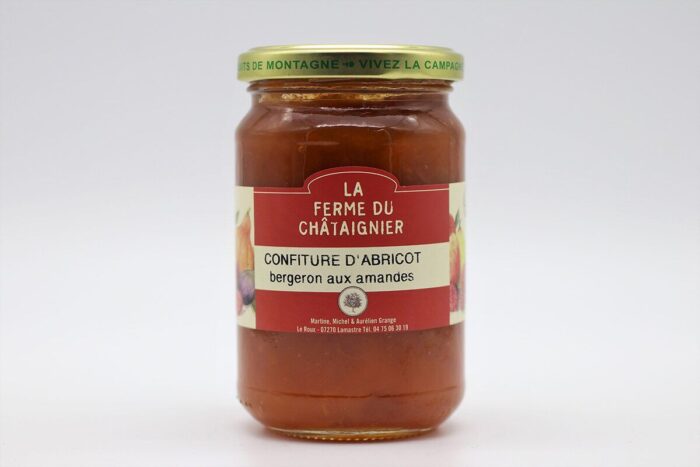 Confiture d'abricot bergeron aux amandes