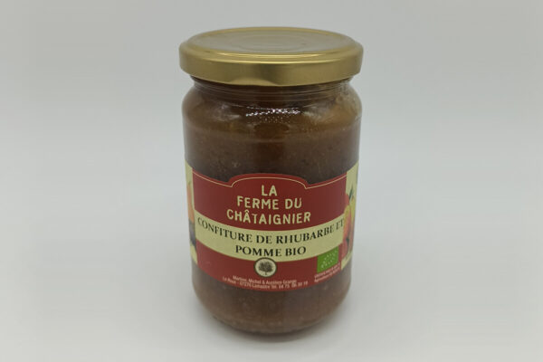 Confiture de rhubarbe et pomme