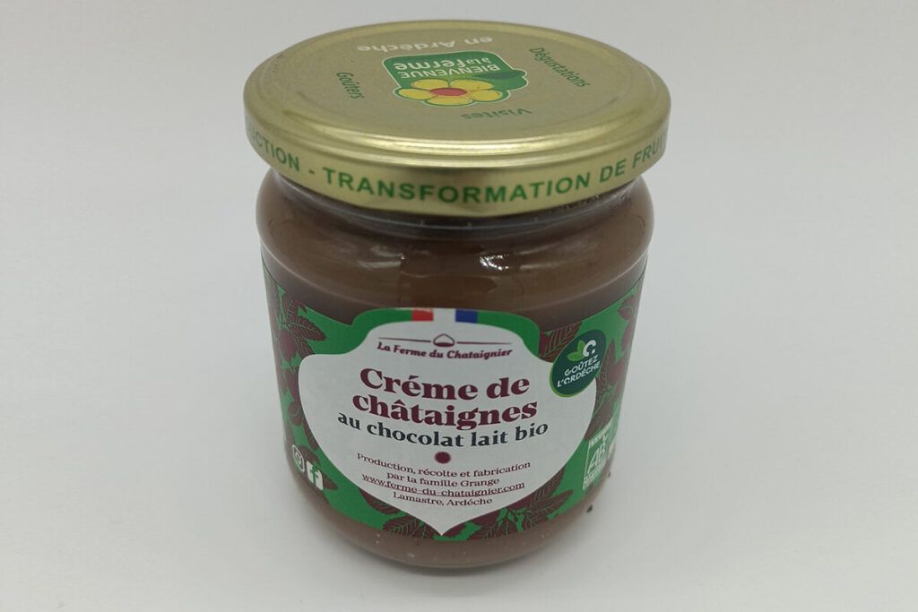 Crème de châtaigne au chocolat lait Bio
