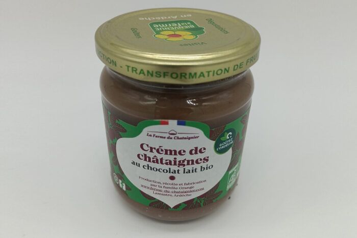 Crème de châtaigne au chocolat lait  Bio