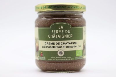 Crème de châtaigne au chocolat lait et noisette