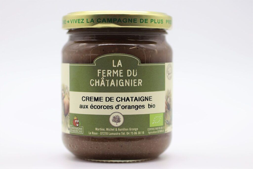Crème de châtaigne aux écorces d'orange  Bio