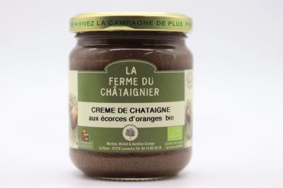 Crème de châtaigne aux écorces d'oranges